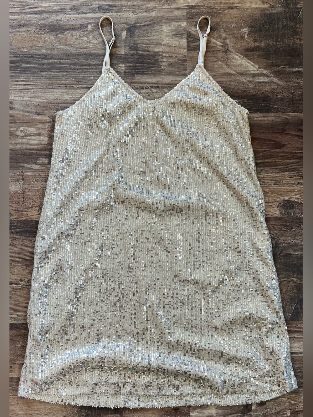 Millibon Gold Sequin Women’s Dress- Elegant Sparkle-Medium